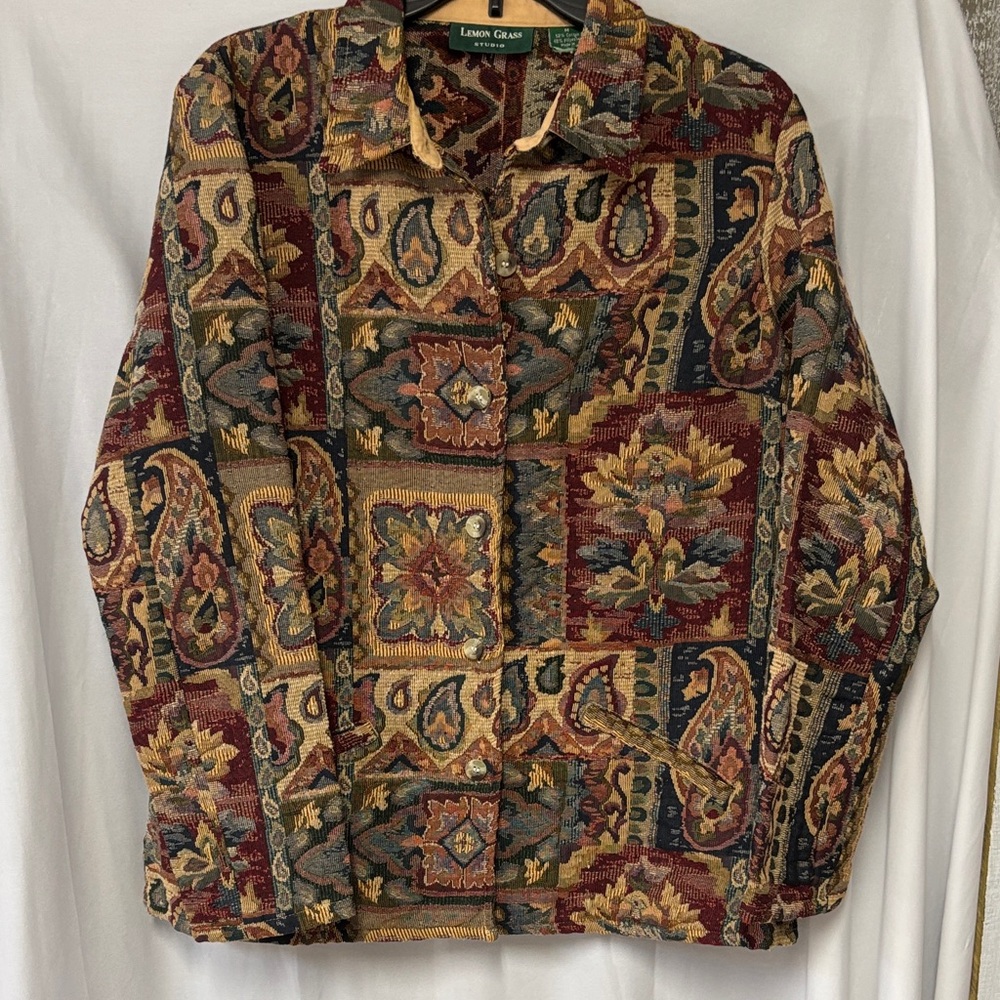 Lemon Grass Studio Multicolor Tapestry Jacket